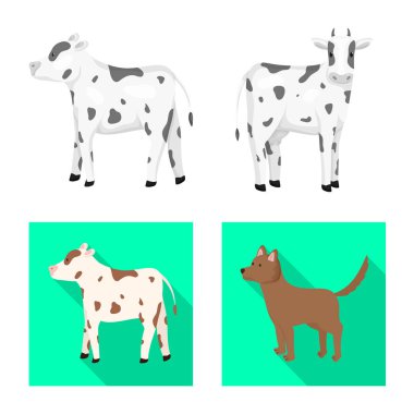 Üreme ve mutfak logo vektör Illustration. Set ıslahının ve organik hisse senedi için vektör simgesi.