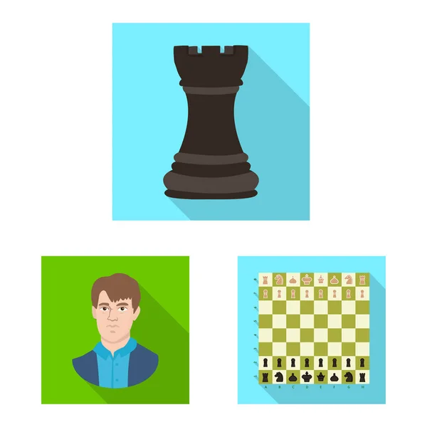Isolated object of checkmate and thin icon. Collection of checkmate and target vector icon for stock. — Stock Vector