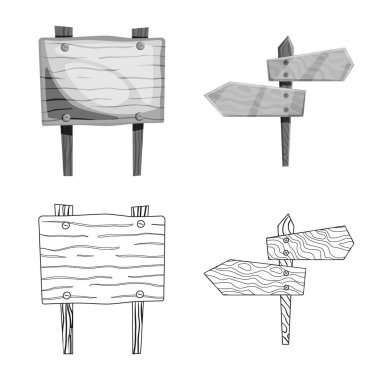 Ham vektör tasarımı ve orman logosu. Ham topluluğu ve parke hisse senedi simgesi web için.