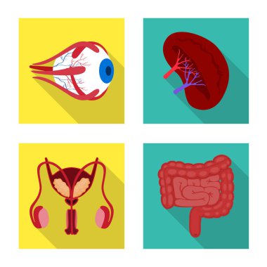 İnsan ve sağlık logo vektör Illustration. Hisse senedi için insan ve bilimsel vektör simge kümesi.