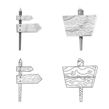 Ham vektör çizim ve orman sembolü. Ham topluluğu ve parke hisse senedi simgesi web için.