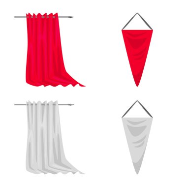 Doku ve sunu simge vektör Illustration. Hisse senedi için doku ve medya vektör simge kümesi.