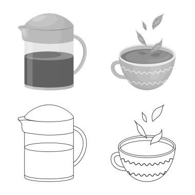 Sağlıklı ve çiçek simge vektör Illustration. Hisse senedi için sağlıklı ve degrade vektör simge topluluğu.