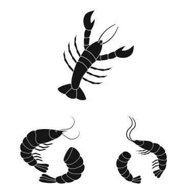 Pazar ve deniz logosu vektör tasarımı. Piyasa ve deniz stok vektör illüstrasyon koleksiyonu.