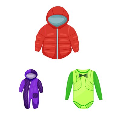 Bebek ve çocuk simge vektör tasarımı. Bebek ve çocuk hisse senedi simgesi web için kümesi.