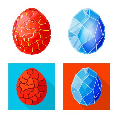 Hayvan ve tarih öncesi logo vektör Illustration. Hisse senedi için hayvan ve sevimli vektör simge topluluğu.