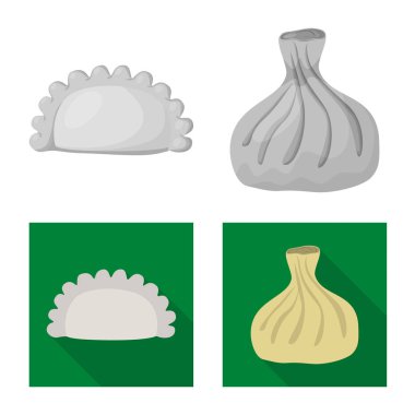 Ürünler ve pişirme simge vektör Illustration. Ürünler ve meze hisse senedi vektör çizim koleksiyonu.