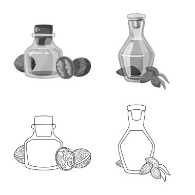 Sağlıklı ve sebze sembolü yalıtılmış nesne. Tarım hisse senedi vektör çizim ve sağlıklı kümesi.