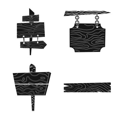 Ham izole nesnesini ve parke sembolü. Web için ham ve ahşap hisse senedi simgesi kümesi.