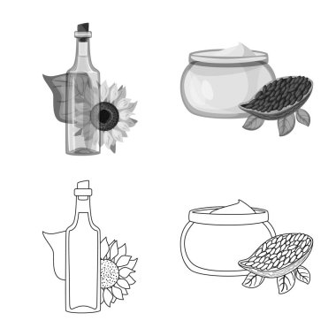 Sağlıklı ve sebze işareti vektör tasarımı. Sağlıklı topluluğu ve hisse senedi için tarım vektör simgesi.