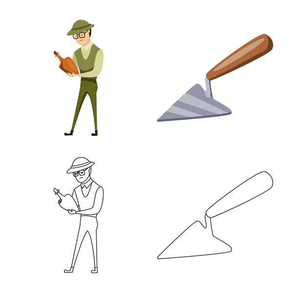 Geïsoleerde object van verhaal en items symbool. Set van verhaal en kenmerken vector pictogram voor voorraad. — Stockvector