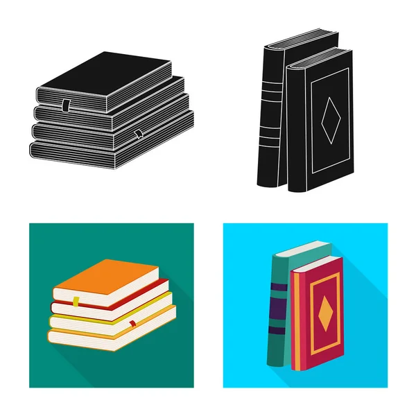 Ilustración vectorial de formación y portada. Conjunto de formación y librería símbolo de stock para web . — Archivo Imágenes Vectoriales