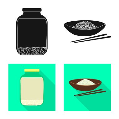 Kırpma ve ekolojik işareti vektör tasarımı. Kırpma ve hisse senedi vektör çizim pişirme koleksiyonu.