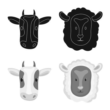 Tarım ve Hayvancılık simge vektör Illustration. Tarım ve organik hisse senedi simgesi için web topluluğu.