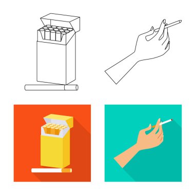 Çöp tasarımını vektör ve logo durdurmak. Hisse senedi için çöp ve alışkanlık vektör simge topluluğu.