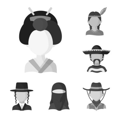 İnsan ve kültür logosu yalıtılmış nesne. Hisse senedi için kişi ve yarış vektör simge kümesi.