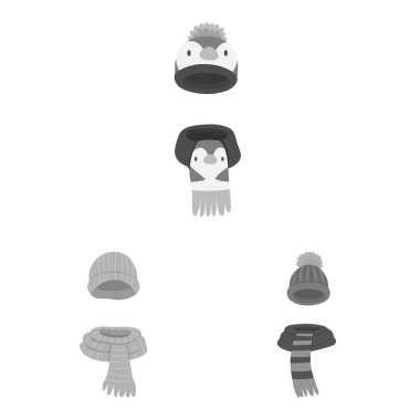 Şapkalar ve moda simge vektör tasarımı. Şapkalar ve hisse senedi için soğuk vektör simge kümesi.