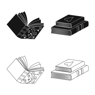 Eğitim ve kapak logo vektör Illustration. Eğitim ve kitabevi hisse senedi vektör çizim koleksiyonu.