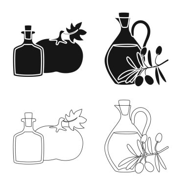 Sağlıklı ve sebze logo vektör tasarımı. Sağlıklı topluluğu ve web için tarım hisse senedi simgesi.