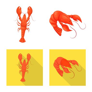 Meze ve okyanus simge vektör Illustration. Meze ve incelik hisse senedi simgesi için web topluluğu.