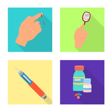 Belirti ve hastalık simgesinin izole nesnesi. Web için belirti ve tedavi stok sembolü kümesi.