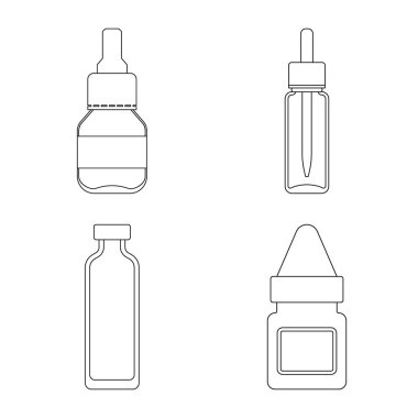 Eczane ve ilaç işareti vektör çizimi. Eczane ve sağlık hisse senedi vektör çizim topluluğu.