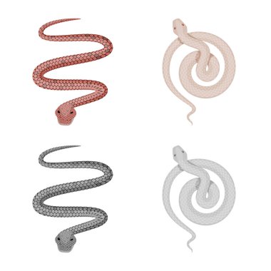 Memeli ve tehlike sembolü vektör Illustration. Hisse senedi için memeli ve tıp vektör simge kümesi.