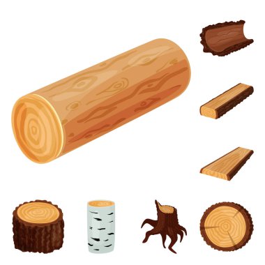 Tabela ve ahşap logo vektör tasarımı. Tabela ve ahşap stok vektör çizim koleksiyonu.