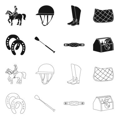 Ekipman ve iz sürme yalıtılmış nesne. Hisse senedi için ekipman ve rekabet vektör simge topluluğu.