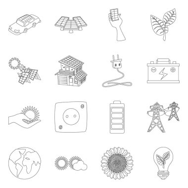 Yenilik ve teknoloji işareti tasarımı vektör. Yenilik ve doğa hisse senedi simgesi için web topluluğu.