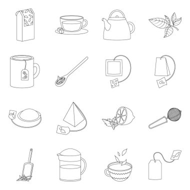 Gıda ve doğal sembol vektör tasarımı. Web için yiyecek ve siyah stok sembolü seti.