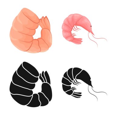 Meze ve okyanus simge vektör Illustration. Meze koleksiyonu ve hisse senedi için incelik vektör simgesi.