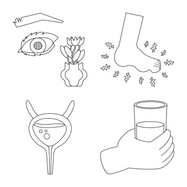 Mellitus ve diyabet logo vektör tasarımı. Mellitus ve diyet hisse senedi vektör çizim topluluğu.