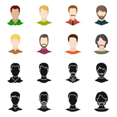 Profesyonel ve fotoğraf simge yalıtılmış nesne. Web için profesyonel ve profil hisse senedi simgesi kümesi.