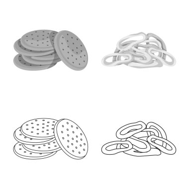 Yalıtılmış nesne üye bar ve Oktoberfest. Oktoberfest ve hisse senedi için pişirme vektör simgesi ayarla.