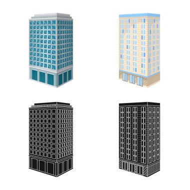 İnşaat ve yapı logo vektör tasarımı. İnşaat ve Emlak vektör simgesini hissenin koleksiyonu.