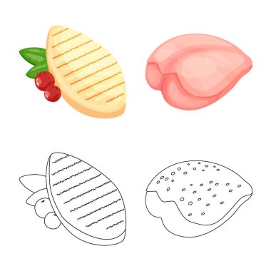 Ürün ve kümes hayvanları simge vektör Illustration. Ürün ve tarım hisse senedi simgesi için web topluluğu.
