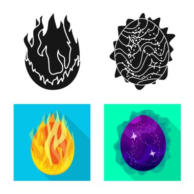 Hayvan ve tarih öncesi logo vektör tasarımı. Hisse senedi için hayvan ve sevimli vektör simge kümesi.