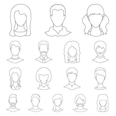 Professional vektör çizim ve fotoğraf oturum açın. Profil stok vektör çizim ve profesyonel kümesi.