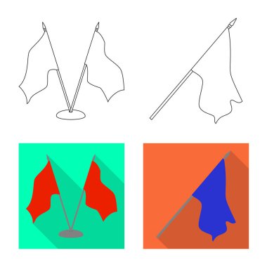 Doku ve sunum işareti yalıtılmış nesne. Doku ve medya hisse senedi vektör çizim topluluğu.