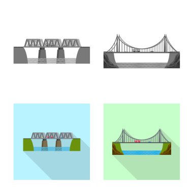 Bağlantı ve tasarım logo vektör tasarımı. Bağlantı ve yan hisse senedi vektör çizim koleksiyonu.