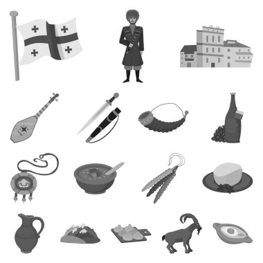 Yalıtılmış nesne öznitelikleri ve Turizm logo. Toplama öznitelikleri ve web için ulusal hisse senedi simgesi.