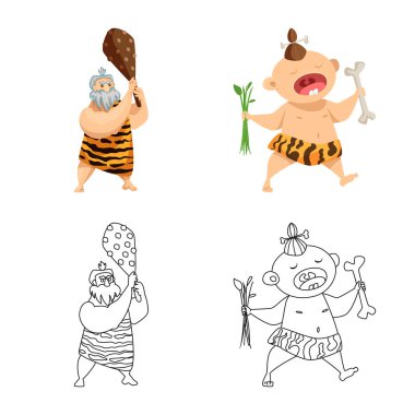 Evrim ve tarih öncesi simge vektör Illustration. Evrim ve geliştirme hisse senedi simgesi için web topluluğu.