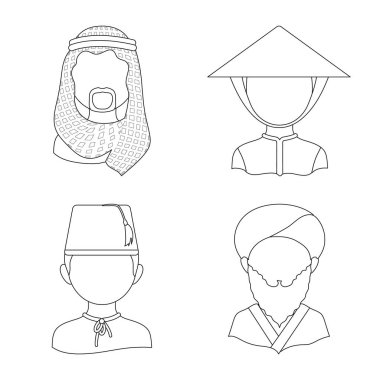 Kopyacı ve yerleşik simge vektör tasarımı. Kopyacı ve kültür hisse senedi simgesi için web topluluğu.