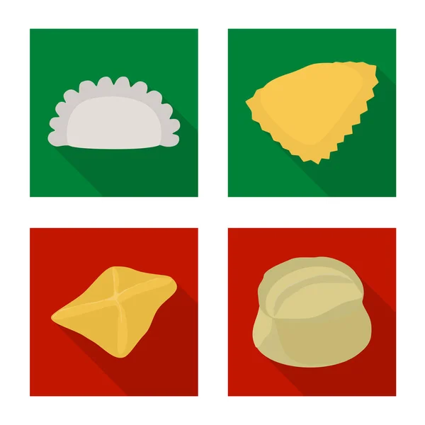 Vectorillustratie van producten en koken teken. Verzameling van producten en voorgerecht vector pictogram voor voorraad. — Stockvector