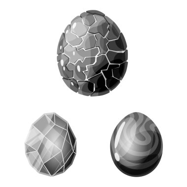 Canavar ve fantezi sembolünün vektör tasarımı. Canavar koleksiyonu ve stok için büyük vektör simgesi.