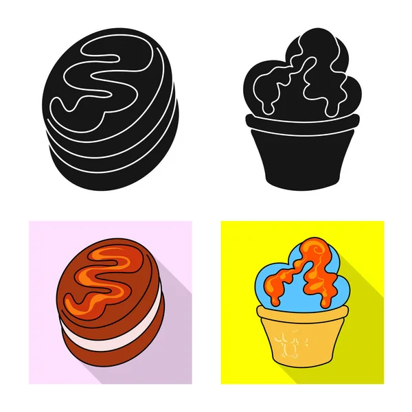 Elkülönített objektum cukrászat és kulináris ikonra. Cukrászda és termék tőzsdei szimbólum a web. — Stock Vector