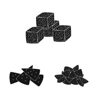 Parti ve pişirme sembolü vektör tasarımı. Web için parti ve gevrek stok sembolü koleksiyonu.