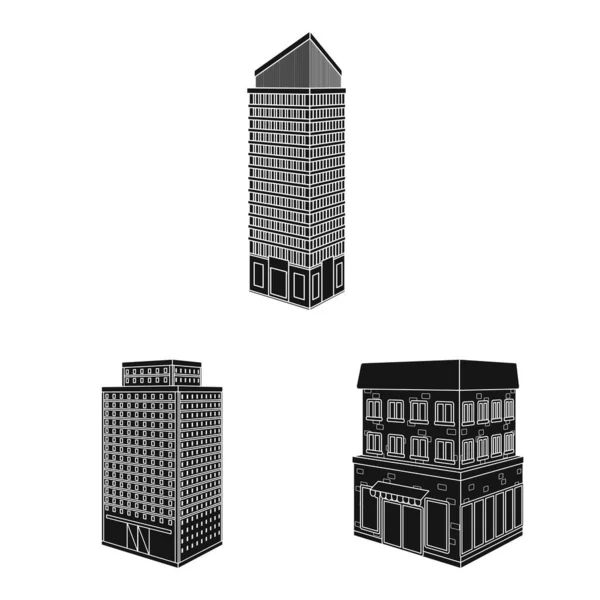 Vektor-Design von Architektur und Nachlasssymbol. Sammlung von Architektur und Build-Vektor-Symbol für Aktien. — Stockvektor