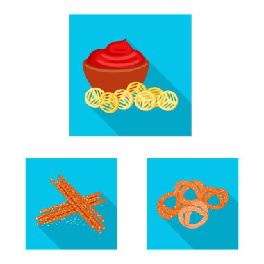 Tat ve daiç logo vektör tasarımı. Tat ve organik hisse senedi vektör çizim.